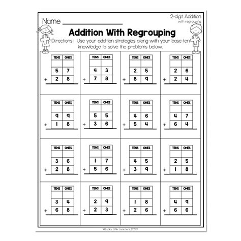 Addition With Regrouping .